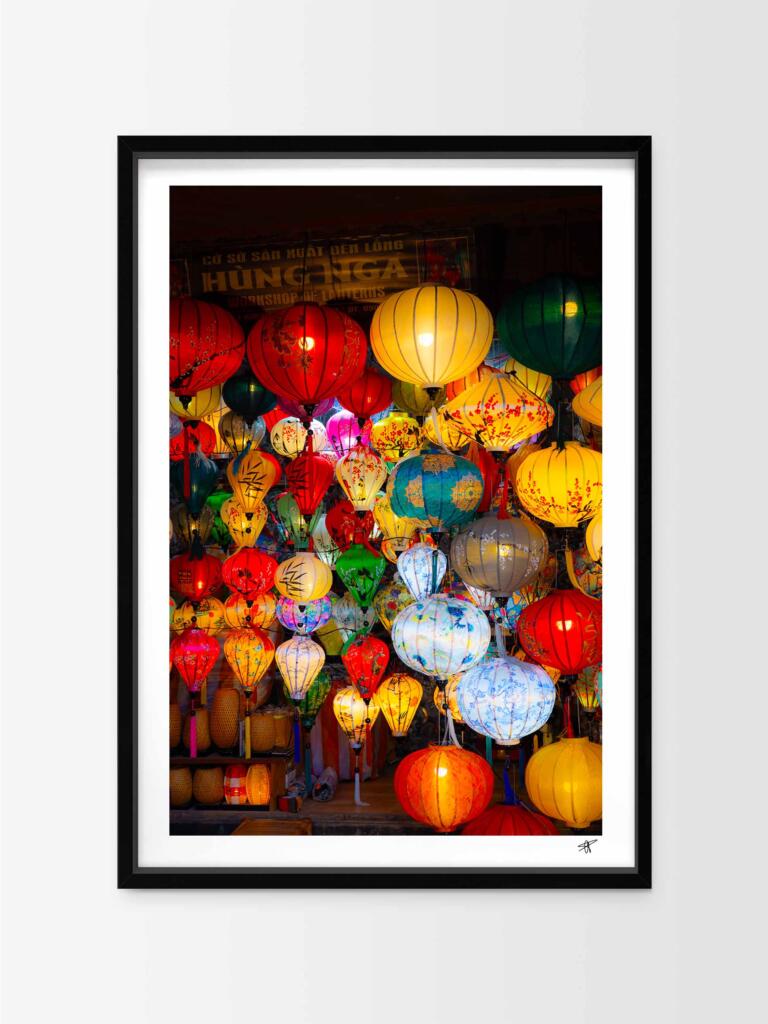 Lights in Hoi An – Impression d&rsquo;Art Mural Vietnam