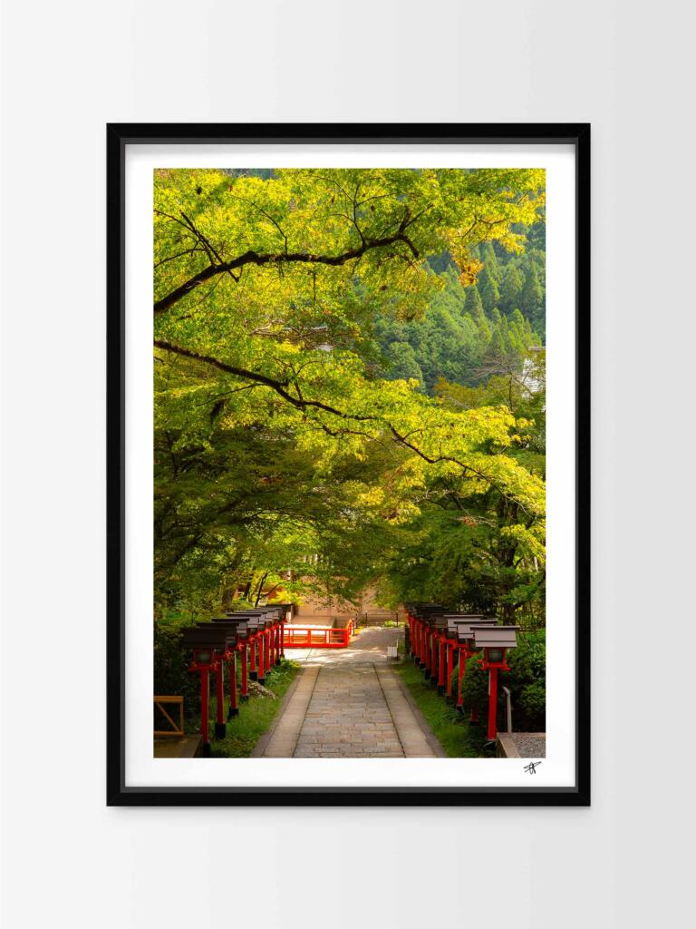Kurama Dera, Kyoto I –  Impression d&rsquo;Art Mural Japon