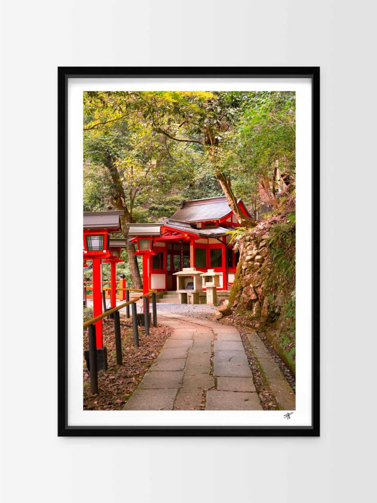 Kurama Dera, Kyoto III –  Impression d&rsquo;Art Mural Japon