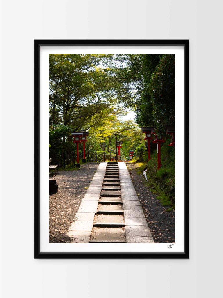 Kurama Dera, Kyoto IV –  Impression d&rsquo;Art Mural Japon