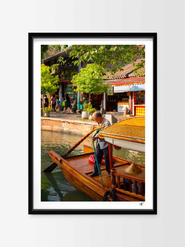 People in Zhujiajiao II – Impression d&rsquo;Art Mural Chine