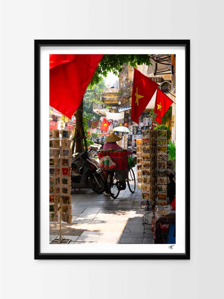People in Hanoi II – Impression d&rsquo;Art Mural Vietnam