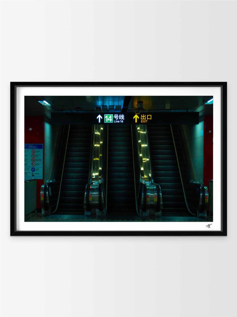 Shanghai Subway – Impression d&rsquo;Art Mural Chine