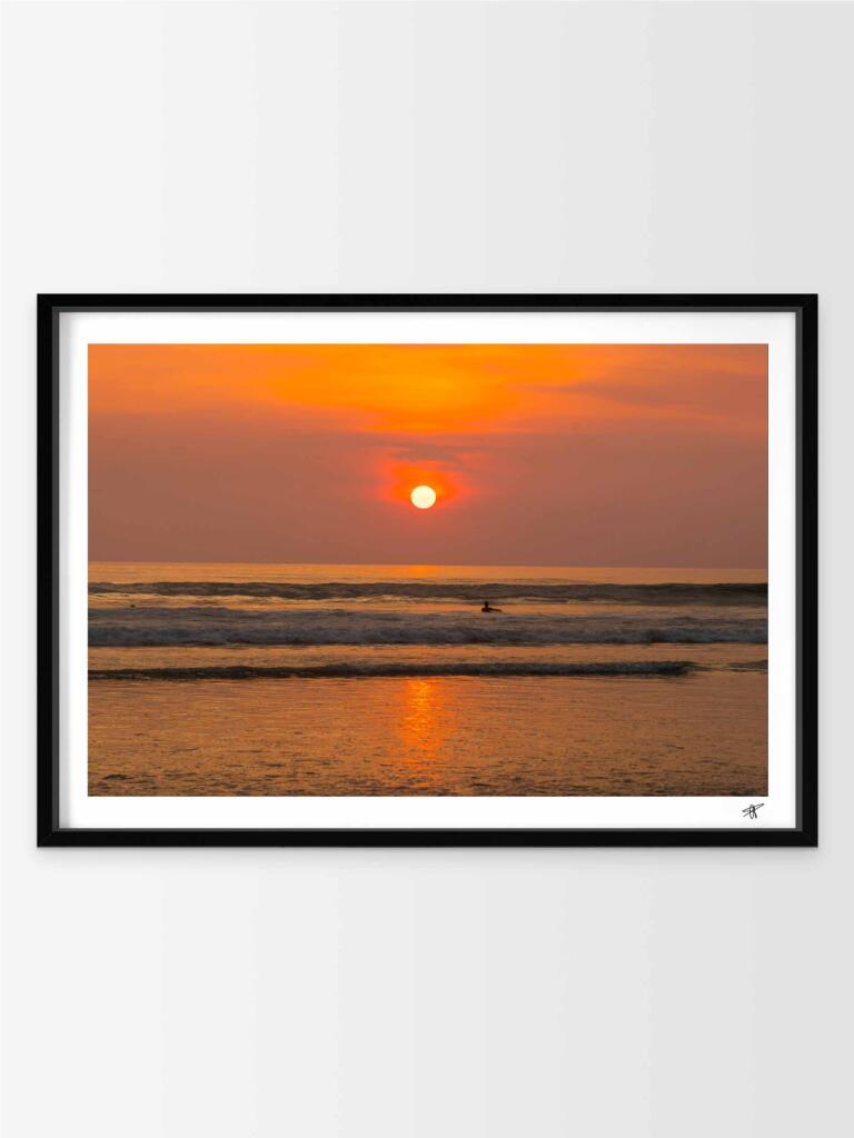 Sunset in Bali II – Impression d&rsquo;Art Mural Indonésie