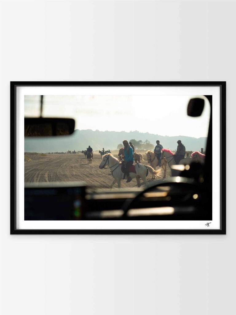 Sunrise riding in Bromo, Java II – Impression d’Art Mural Indonésie