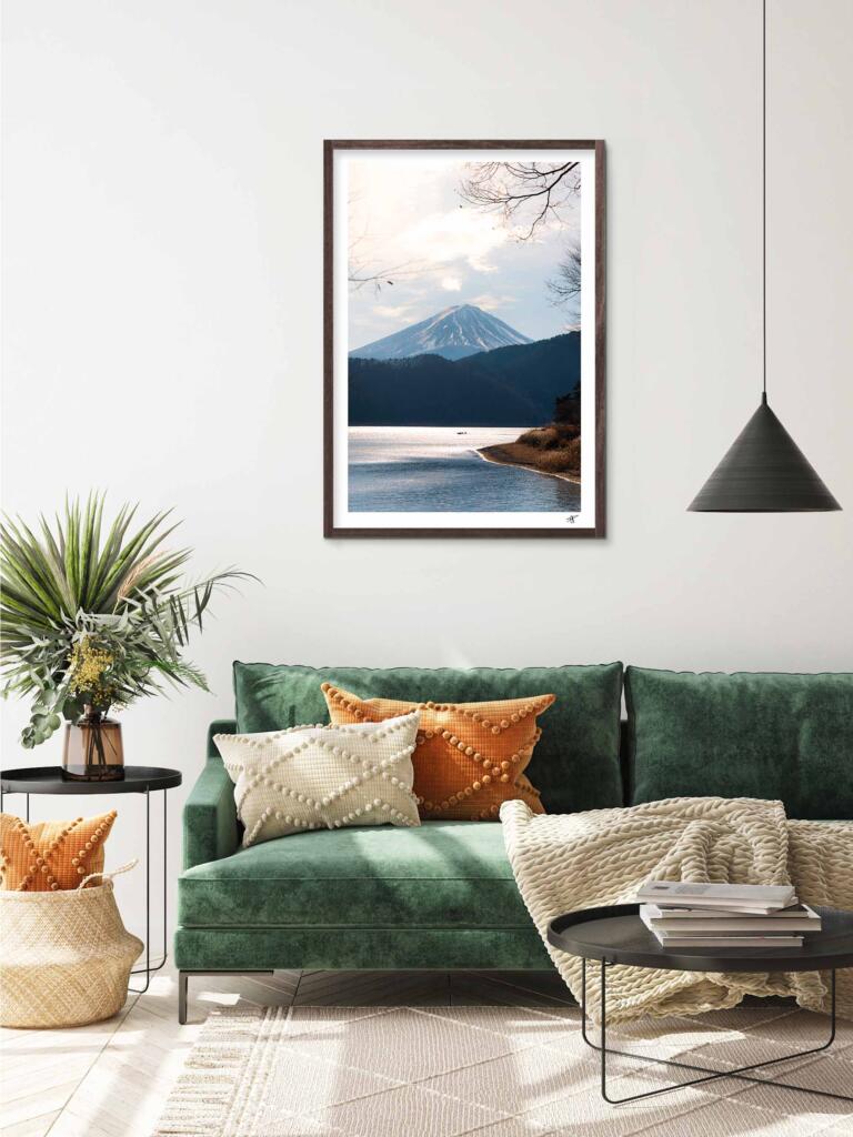 Mt Fuji from the lake V – Impression d’Art Mural Japon - hover