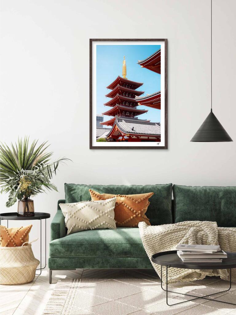 Asakusa Temple I – Impression d&rsquo;Art Mural Japon - hover