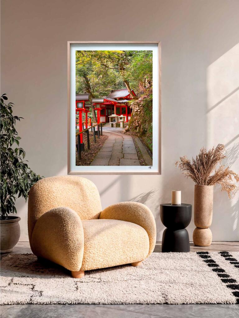 Kurama Dera, Kyoto III –  Impression d&rsquo;Art Mural Japon - hover
