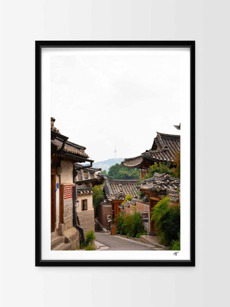 Bukchon Hanok Village, Seoul – Impression d&rsquo;Art Mural Corée du Sud