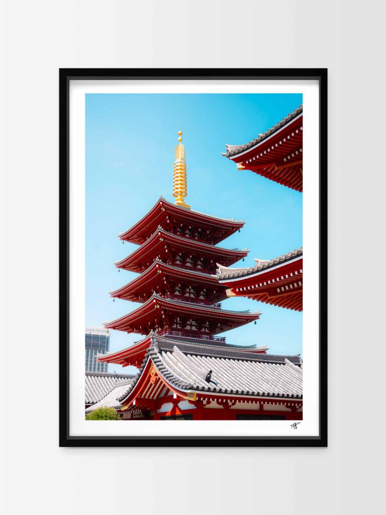 Asakusa Temple I – Impression d’Art Mural Japon