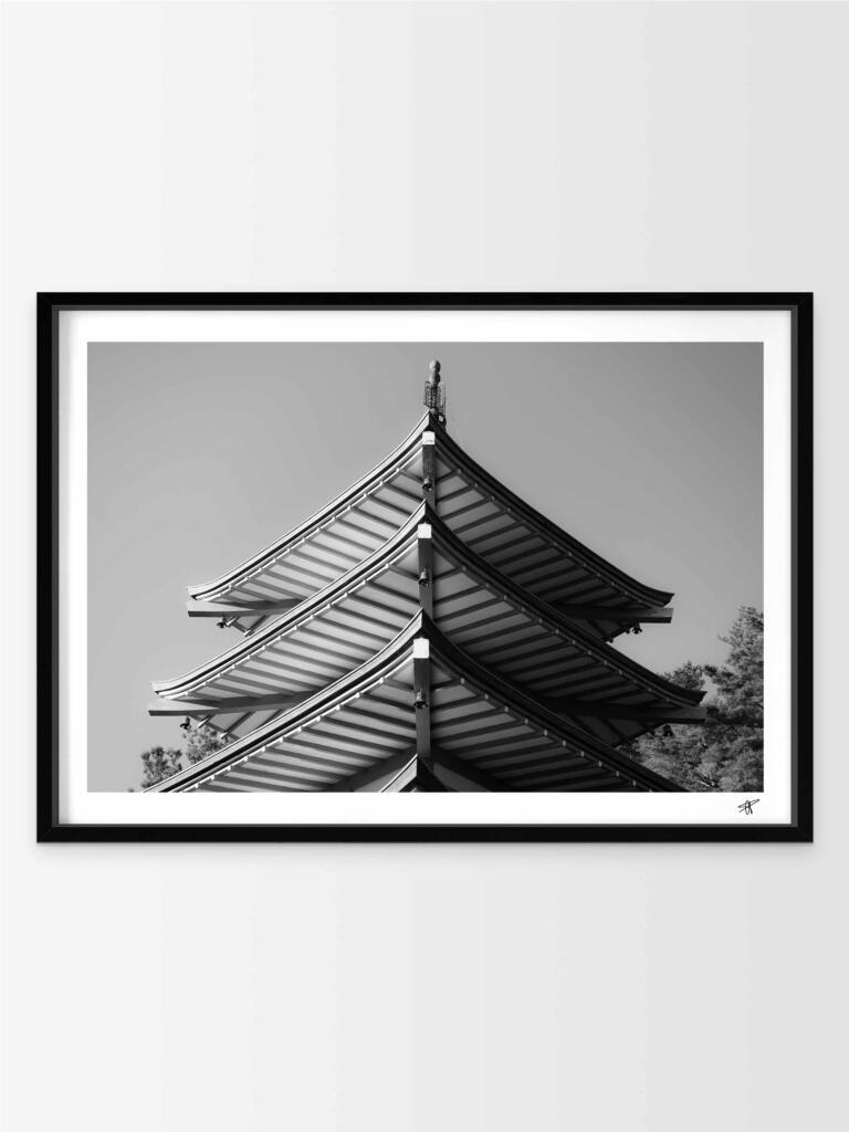 Chureito Pagoda II B&W – Impression d’Art Mural Japon