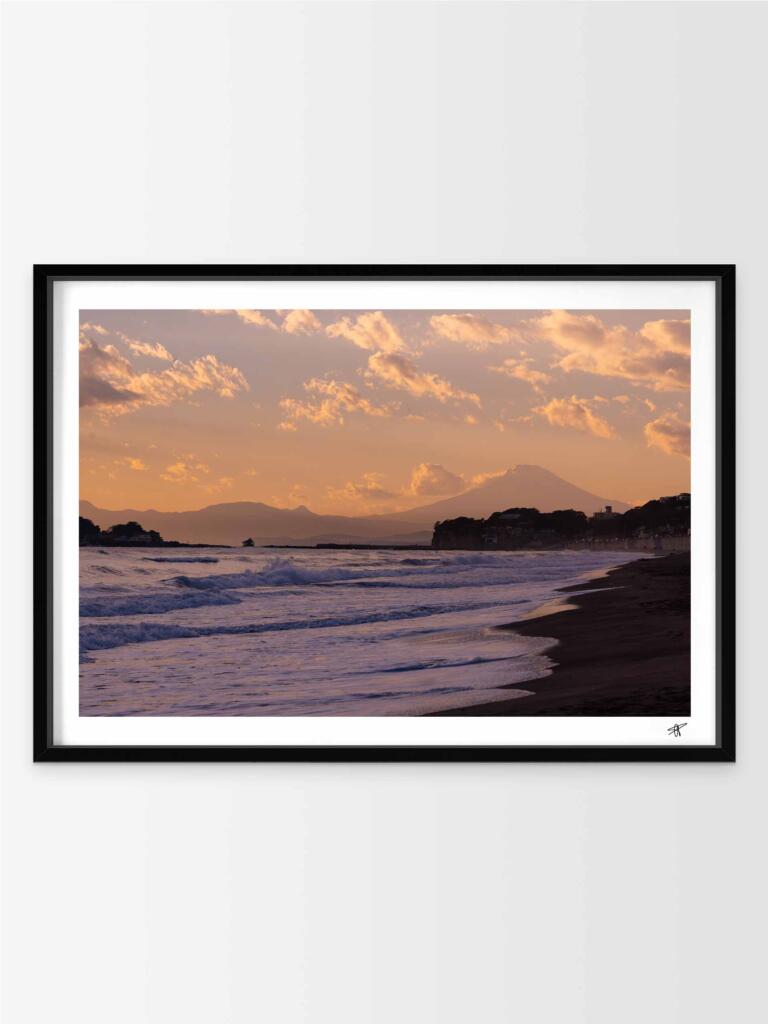 Fujisan sunset, Kamakura I – Impression d&rsquo;Art Mural