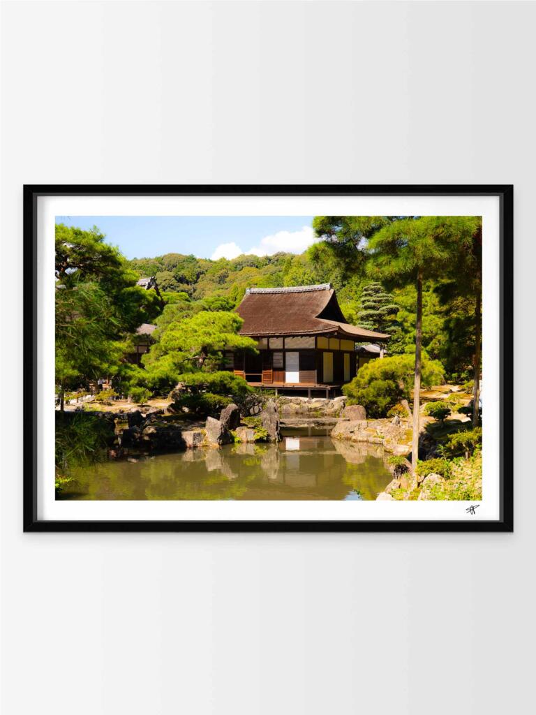 Ginkaku-ji Temple, Kyoto –  Impression d&rsquo;Art Mural Japon