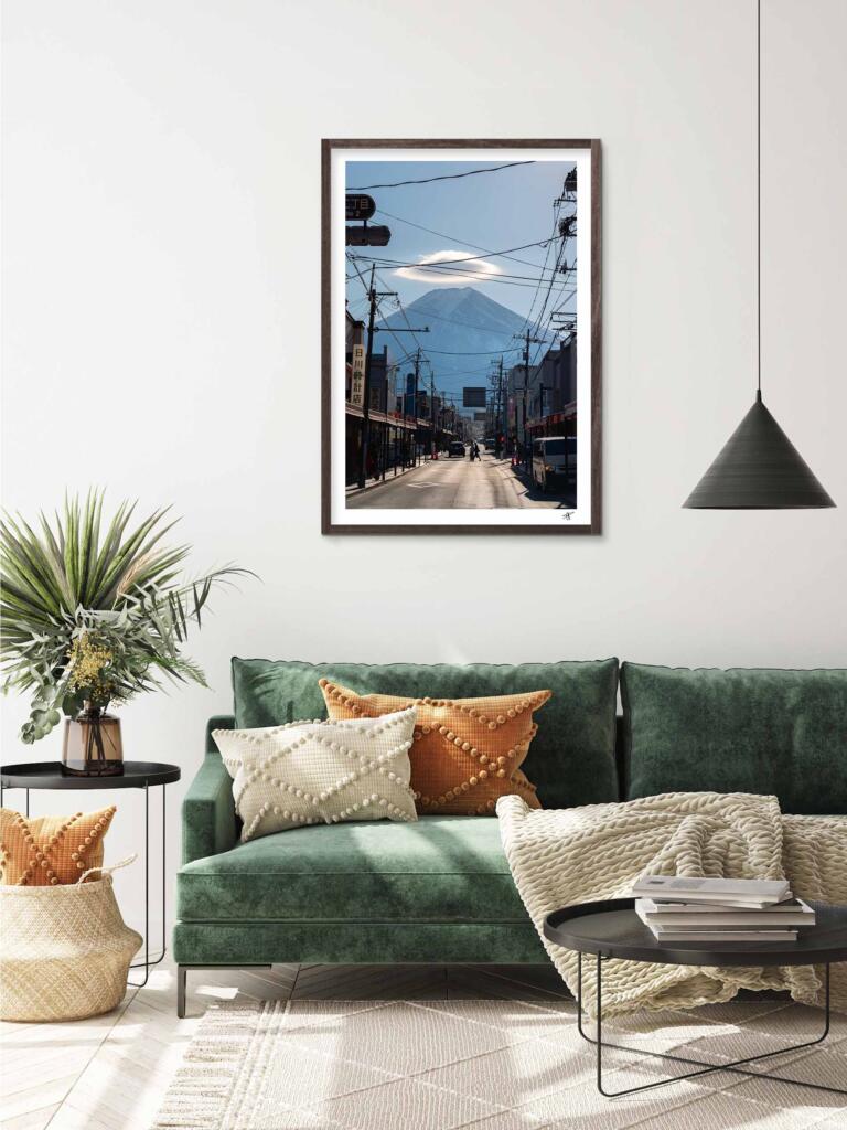 Fujiyoshida Retro Shopping Street – Impression d’Art Mural Japon - hover