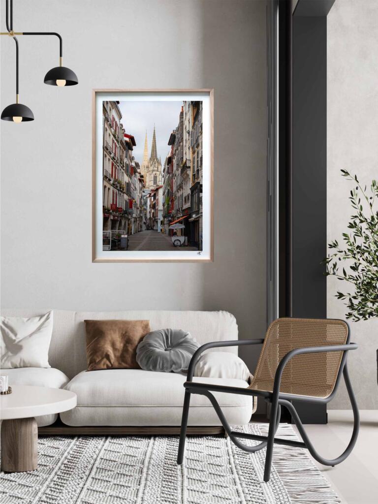 Les rues de Bayonne II – Impression d’Art Mural France - hover