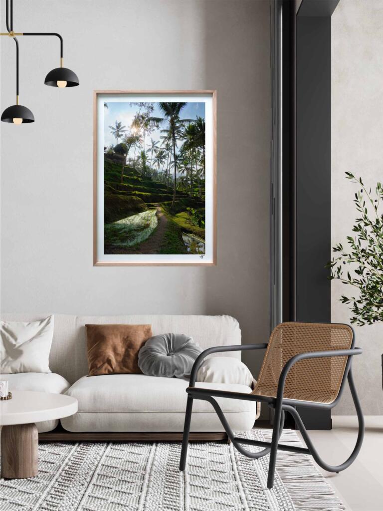 Ricefields in Ubud III – Impression d’Art Mural Indonésie - hover