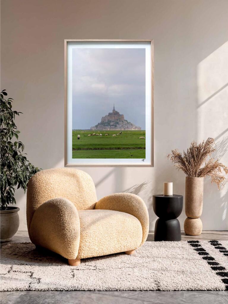 Le Mont Saint Michel II – Impression d&rsquo;Art Mural France - hover