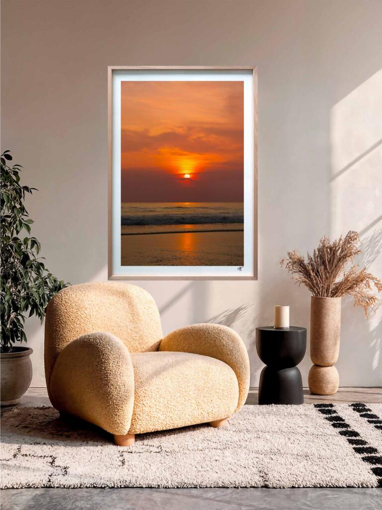 Sunset in Bali I – Impression d&rsquo;Art Mural Indonésie - hover