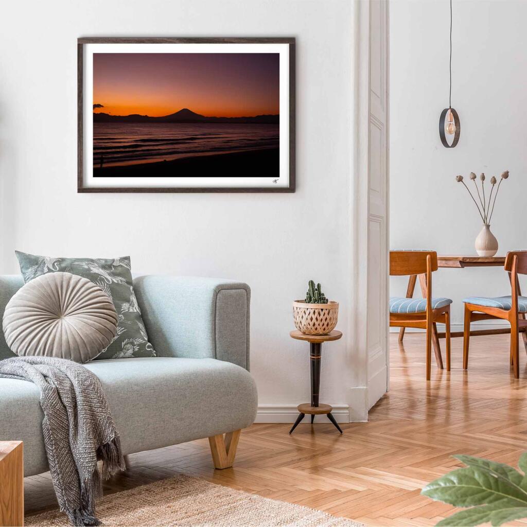 Fujisan sunset, Enoshima I – Impression d’Art Mural Japon - hover