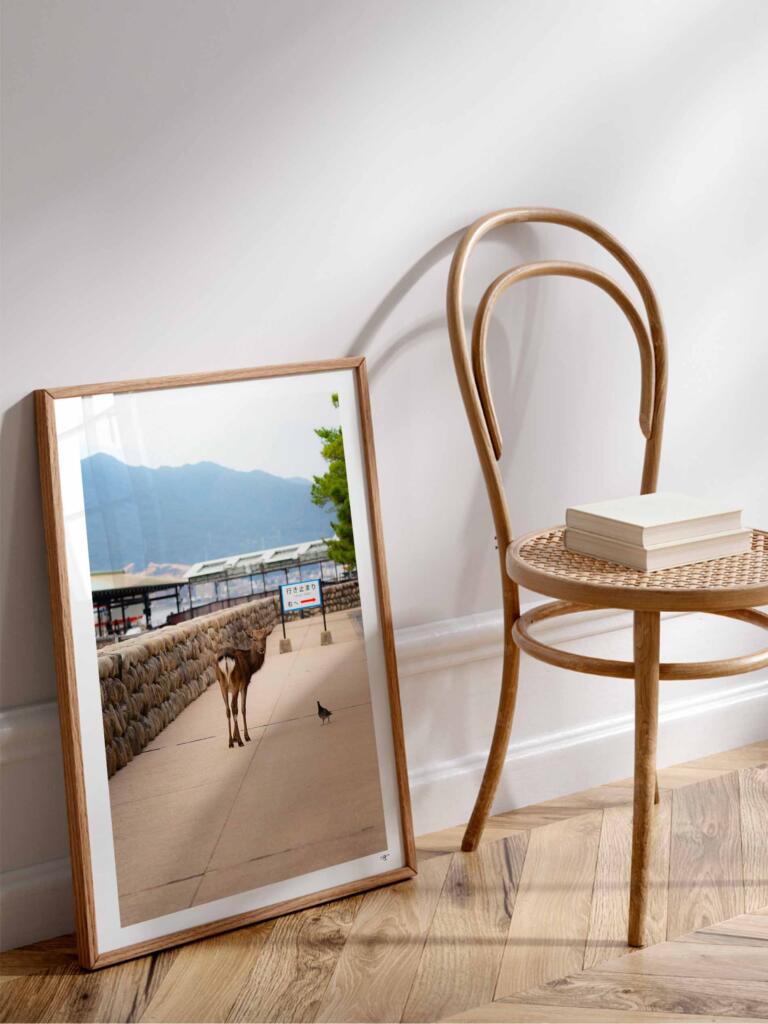 Deer in Miyajima – Impression d’Art Mural Japon - hover