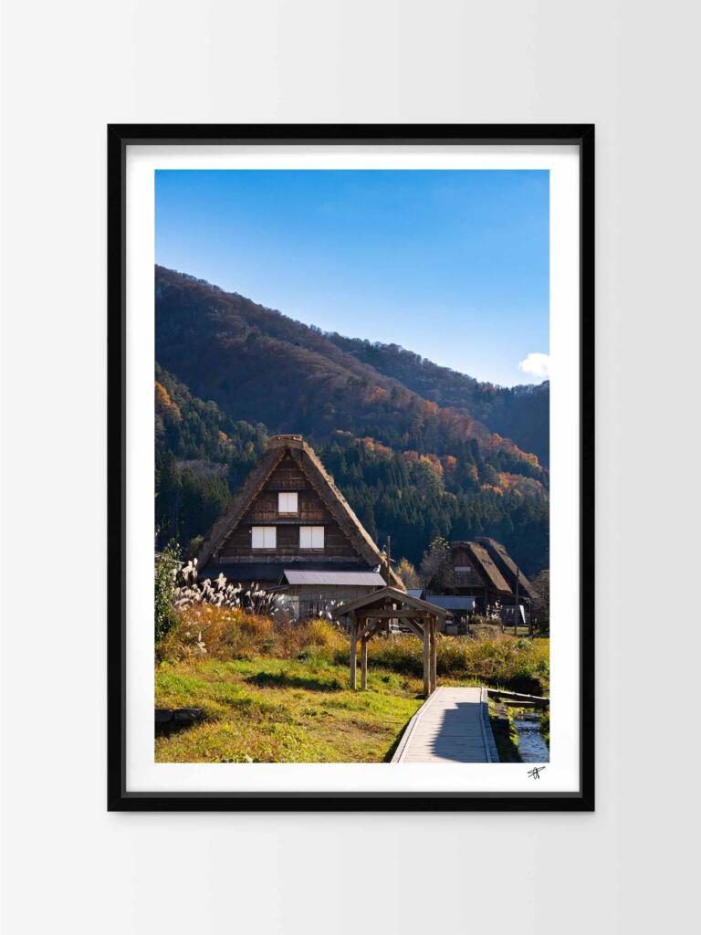 Shirakawa-gō village I – Impression d&rsquo;Art Mural Japon