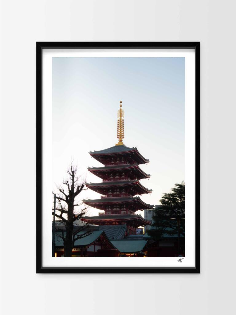 Sunset at Senso-ji Temple – Impression d’Art Mural Japon