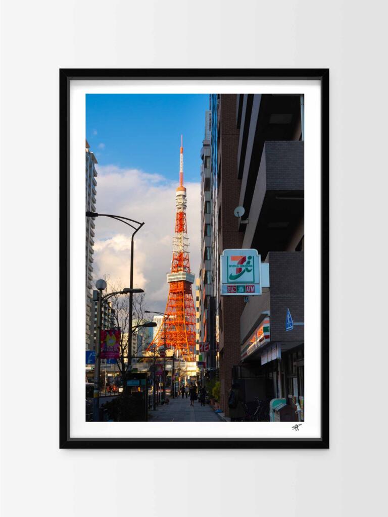 Tokyo Tower x 7 eleven –  Impression d&rsquo;Art Mural Japon