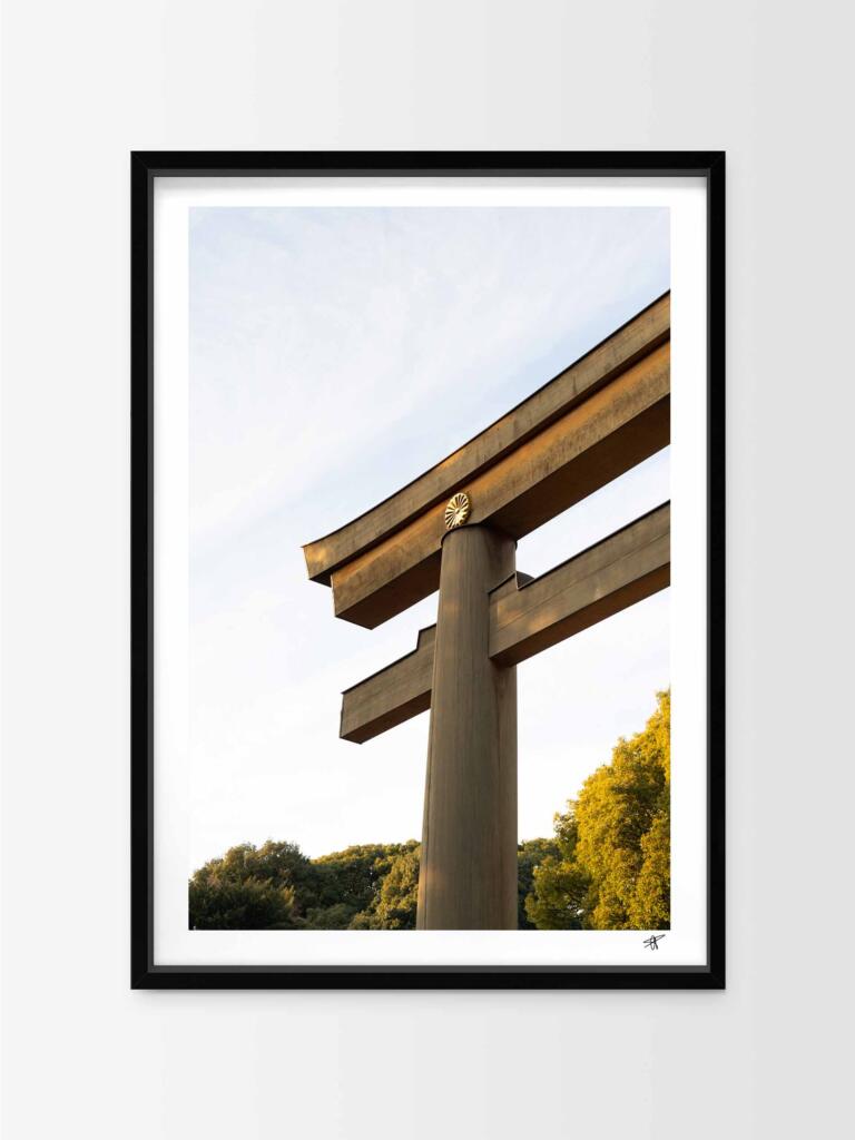Torii Meiji-Jingu – Impression d&rsquo;Art Mural Japon